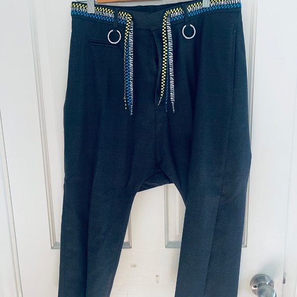 R13 - Grey Shoelace Belt Trousers - Picture 5 of 5